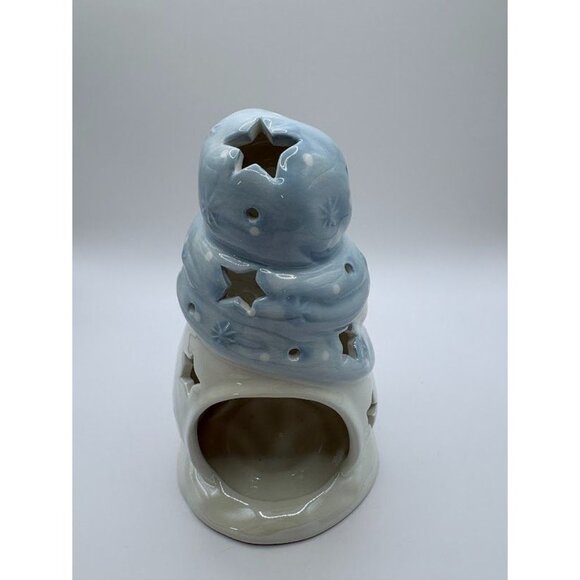 Ceramic Snowman Candle Holders Set Of 2 For Holiday Decor - Picture 12 of 14